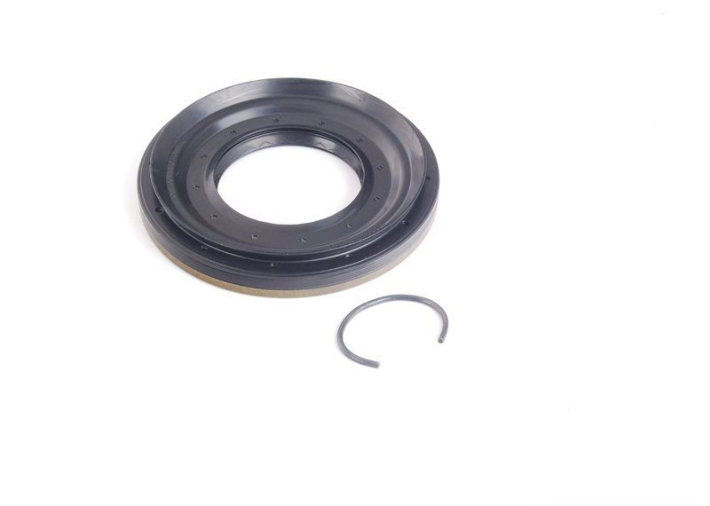 NEW GENUINE BMW 100X50X10 REAR AXLE DIFFERENTIAL DRIVE SHAFT SEAL WITH LOCK RING 33107505605 in