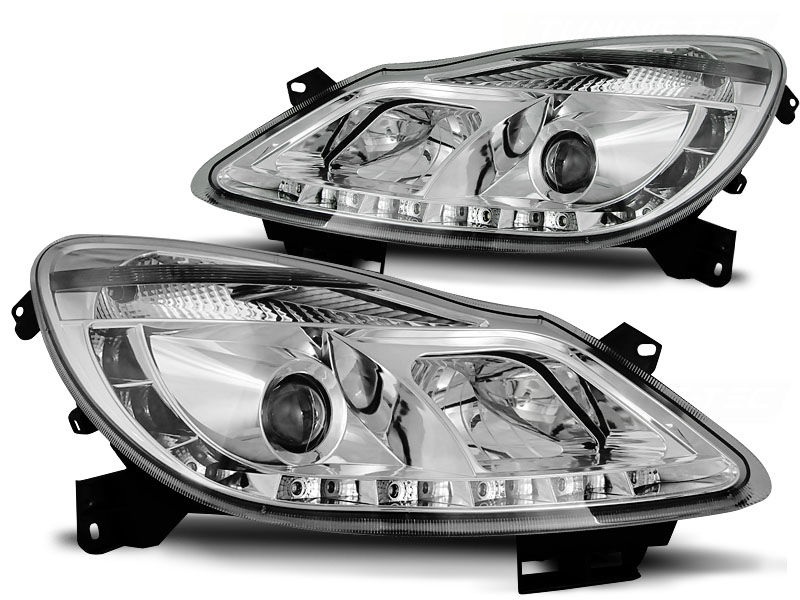 OPEL CORSA D 04.06-11 DAYLIGHT CHROME in Headlights - buy best tuning ...