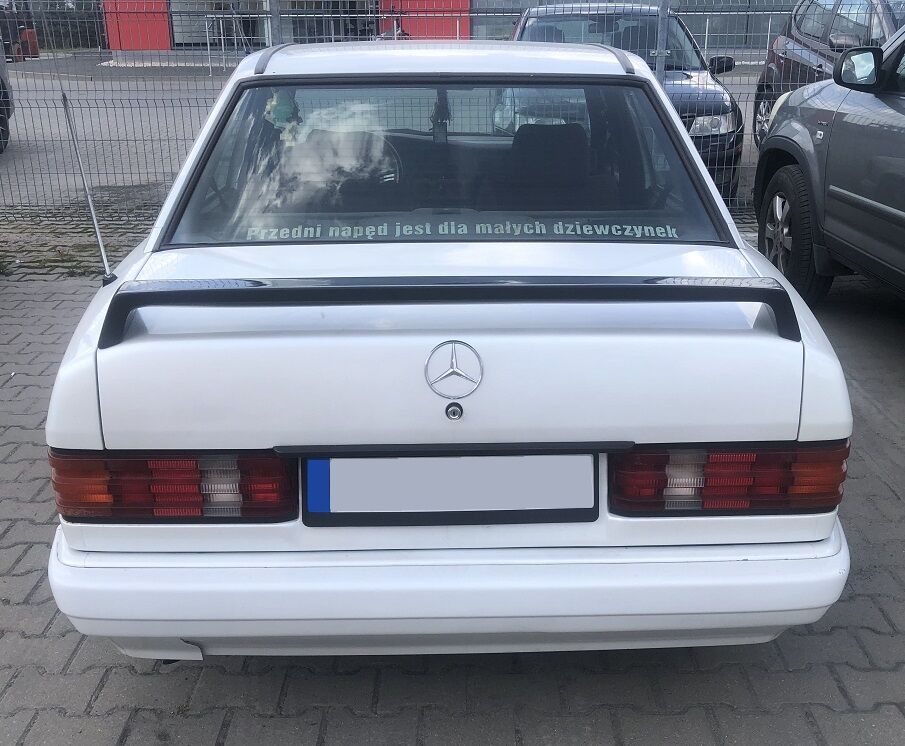 DTM Look Rear trunk spoiler For Mercedes W201 (190E) in Spoilers - buy ...