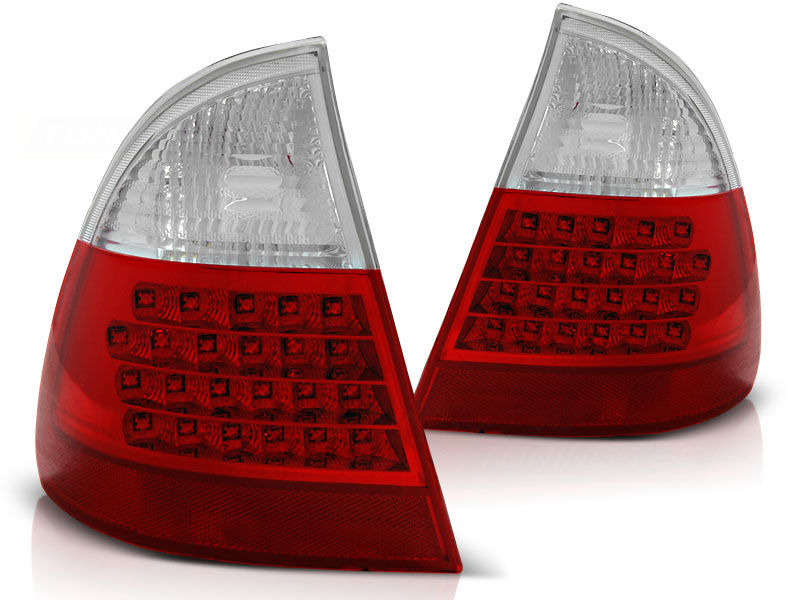 LED Outer TAIL LIGHTS RED WHITE fits BMW E46 9905 TOURING in