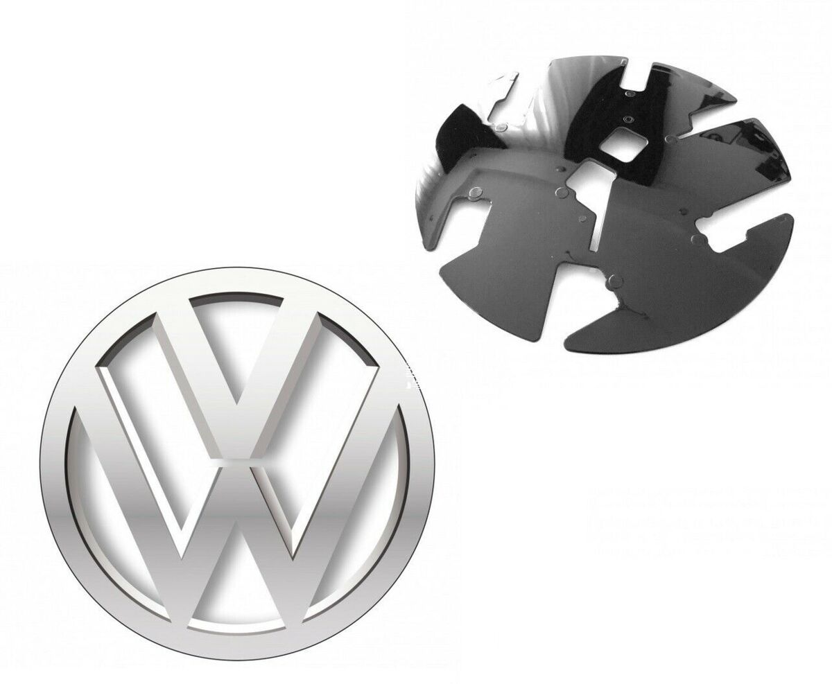 NEW GENUINE VOLKSWAGEN VW TRANSPORTER FRONT BUMPER EMBLEM BADGE PAIR ...