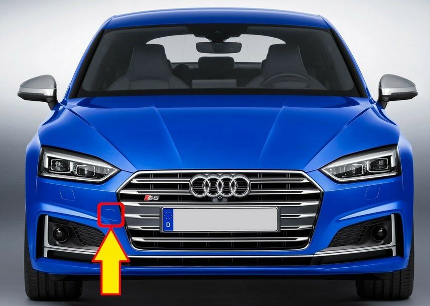 NEW GENUINE AUDI A5 S5 16 SLINE FRONT BUMPER TOW HOOK COVER CAP