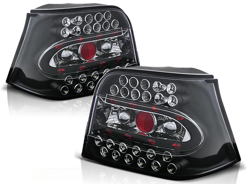 LED TAIL LIGHTS CLEAR BLACK fits VW GOLF 4 09.97-09.03 in Taillights ...