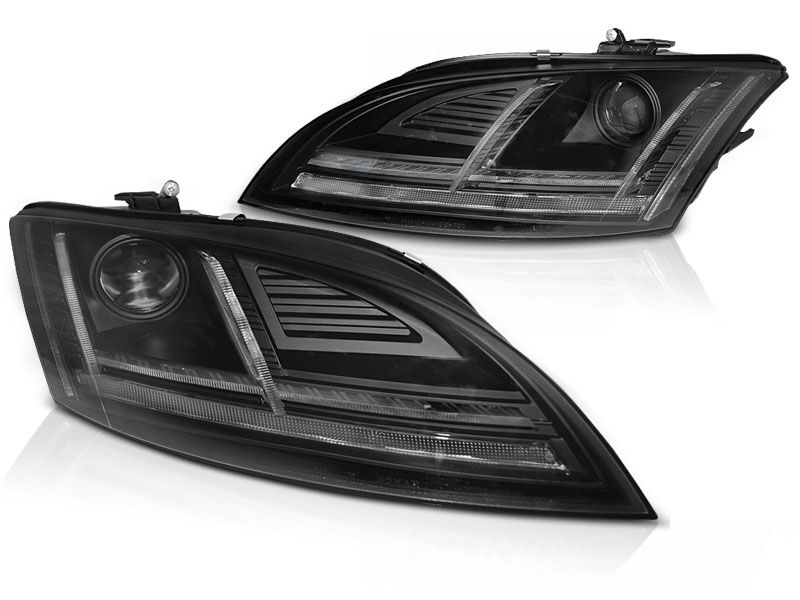 XENON HEADLIGHTS LED DRL BLACK SEQ fits AUDI TT 1014 8J with AFS in