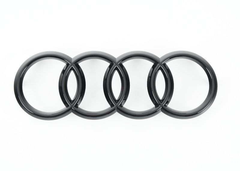 Black Front Grille Rings Badge For Audi Q3 Q5 SQ5 Q7 A6 A7 S7 - OEM Style Emblem