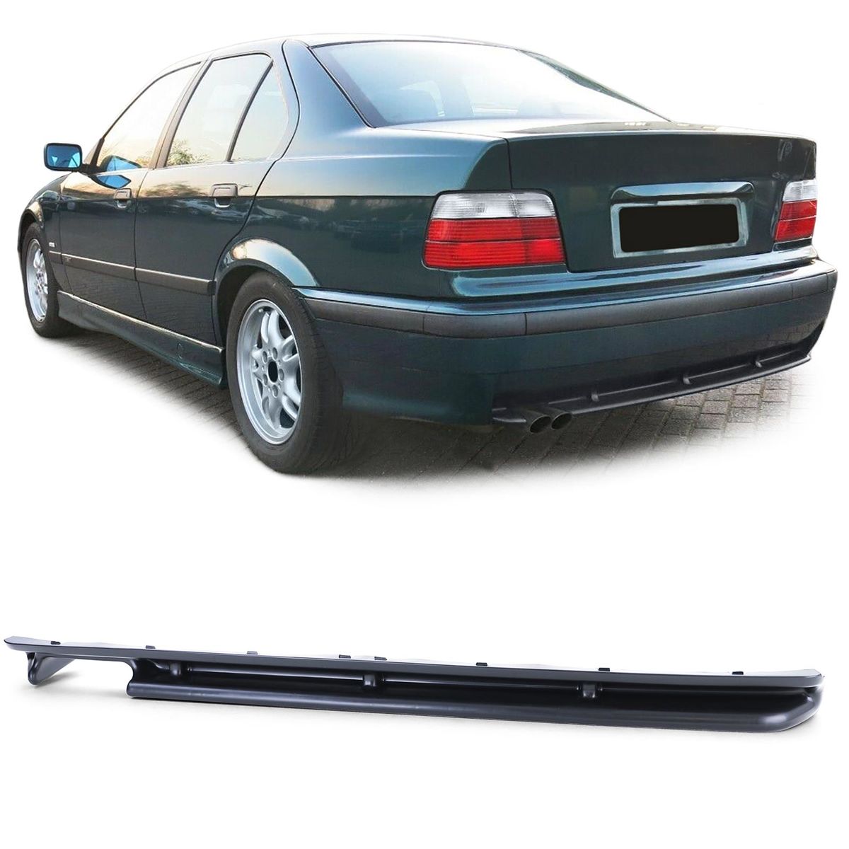M3 Look Rear bumper spoiler addon/ Diffuser For BMW E36 SE in Diffusers ...