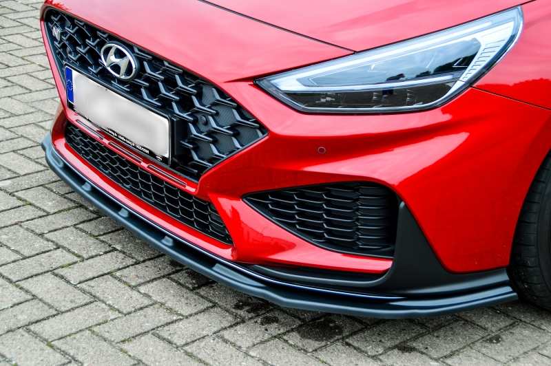 Black Gloss Front Bumper spoiler / skirt valance For Hyundai I30N ...
