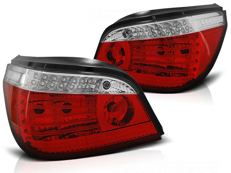 FK Pair LED Sequentia Rear Lights Tail Lamps BMW 5 E60 sedan 03-07 red smoke LHD main image 1