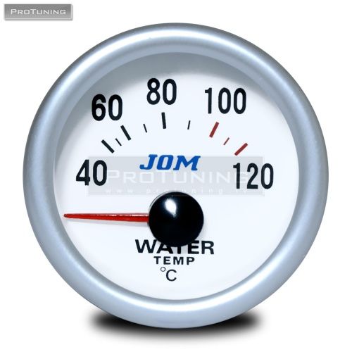 Water temperature Gauge Sensor instrument Youngtimer (40120°C) Ø52mm/ 2 inches White in Gauges