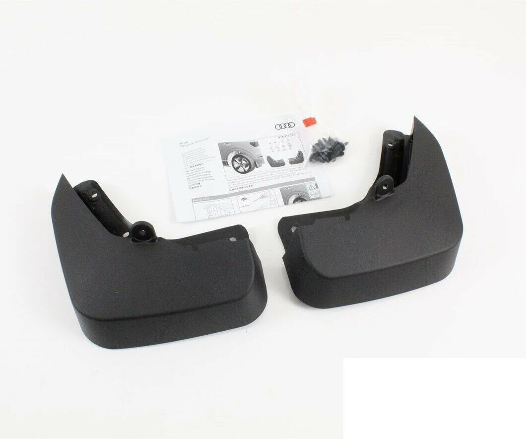 NEW GENUINE AUDI Q3 2019 REAR MUD FLAPS SPLASH GUARDS SET 83A075101 in