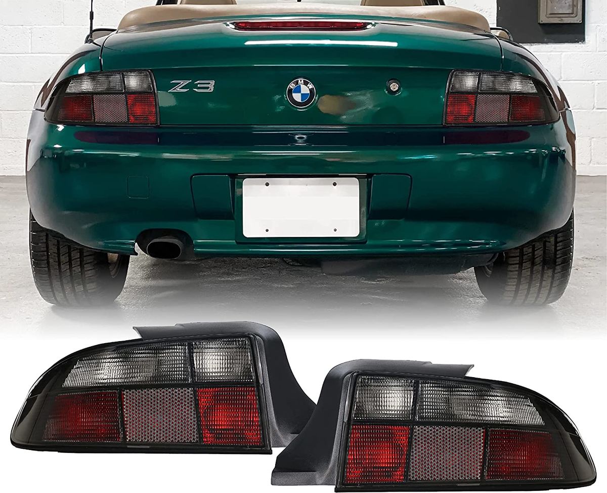Black Smoked Tail Lights/ Rear Lamps For BMW Z3 9699 E36/7 Roadster