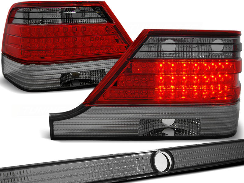 LED TAIL LIGHTS RED SMOKE fits MERCEDES W140 9498 in Taillights buy