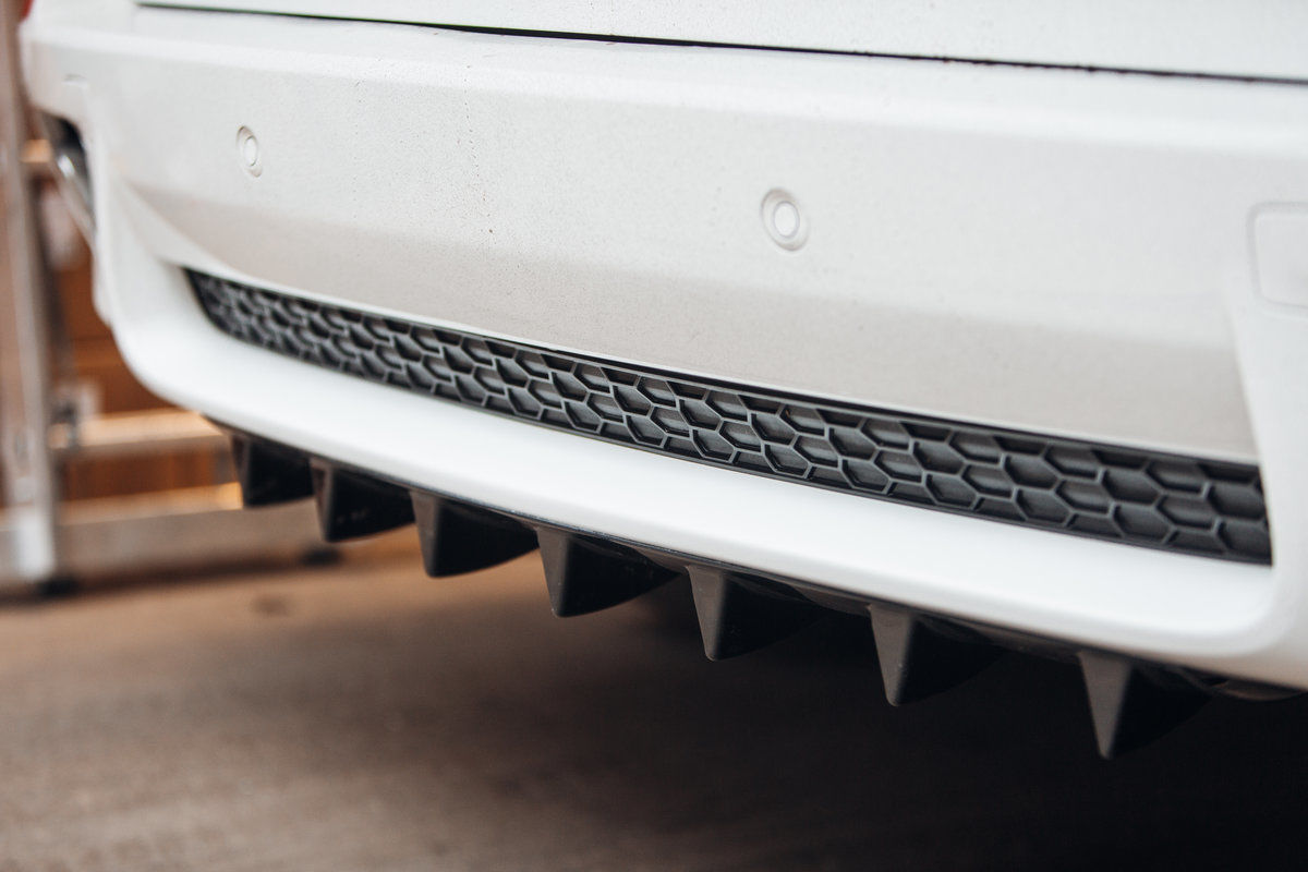 SHARK Performance Rear bumper spoiler skirt/ lower diffuser addon fins ...