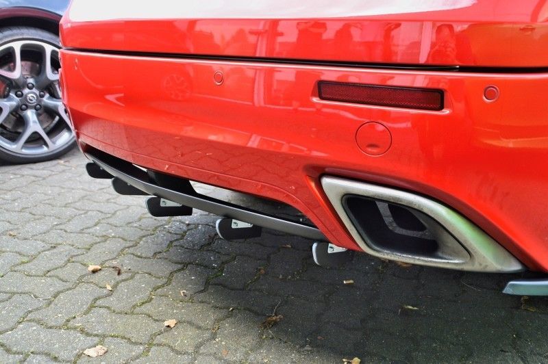 Performance Rear Bumper diffuser addon with ribs / fins For Opel ...