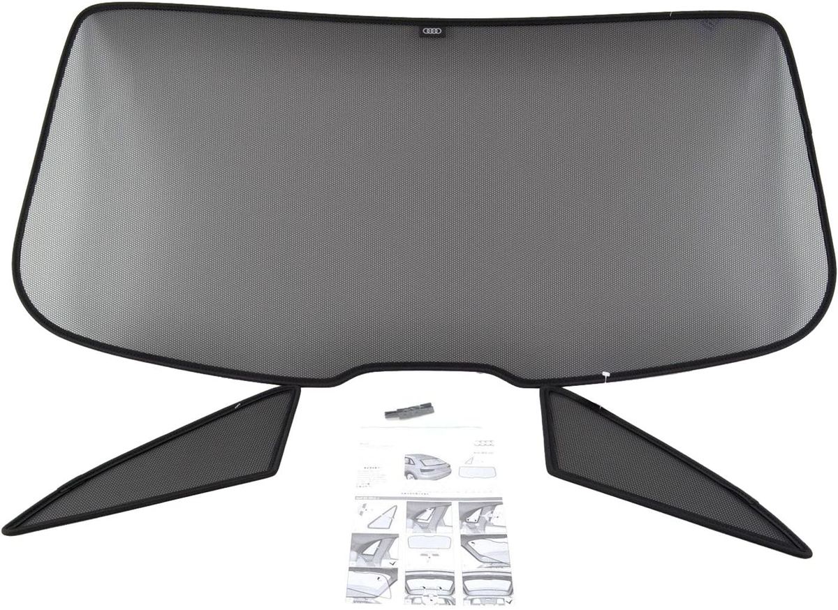 NEW GENUINE AUDI Q3 RSQ3 1218 REAR WINDOW SUN PROTECTION 3 PART SET