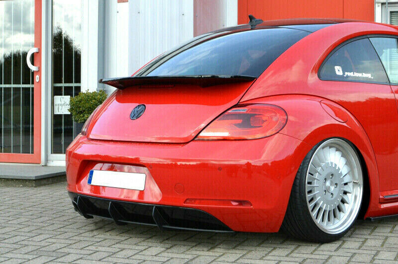 Performance Rear Bumper diffuser addon with ribs / fins For VW Beetle ...