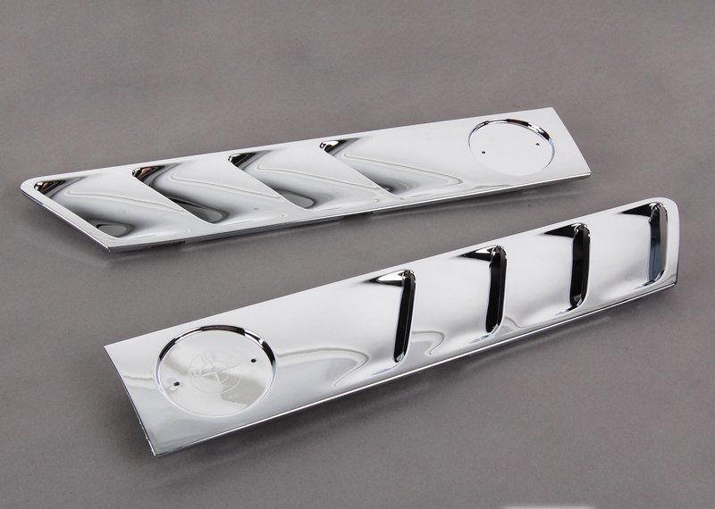 NEW GENUINE BMW Z3 SERIES E36 FENDER VENT SIDE GRILLE SET CHROME