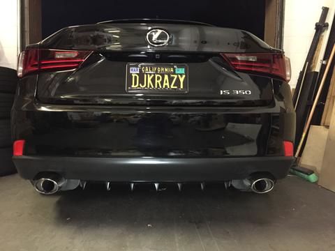 Lexus IS250 IS350 MK3 XE30 Rear bumper skirt / lower diffuser with fins
