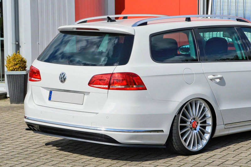 Performance Rear Bumper diffuser addon with ribs / fins For VW Passat ...