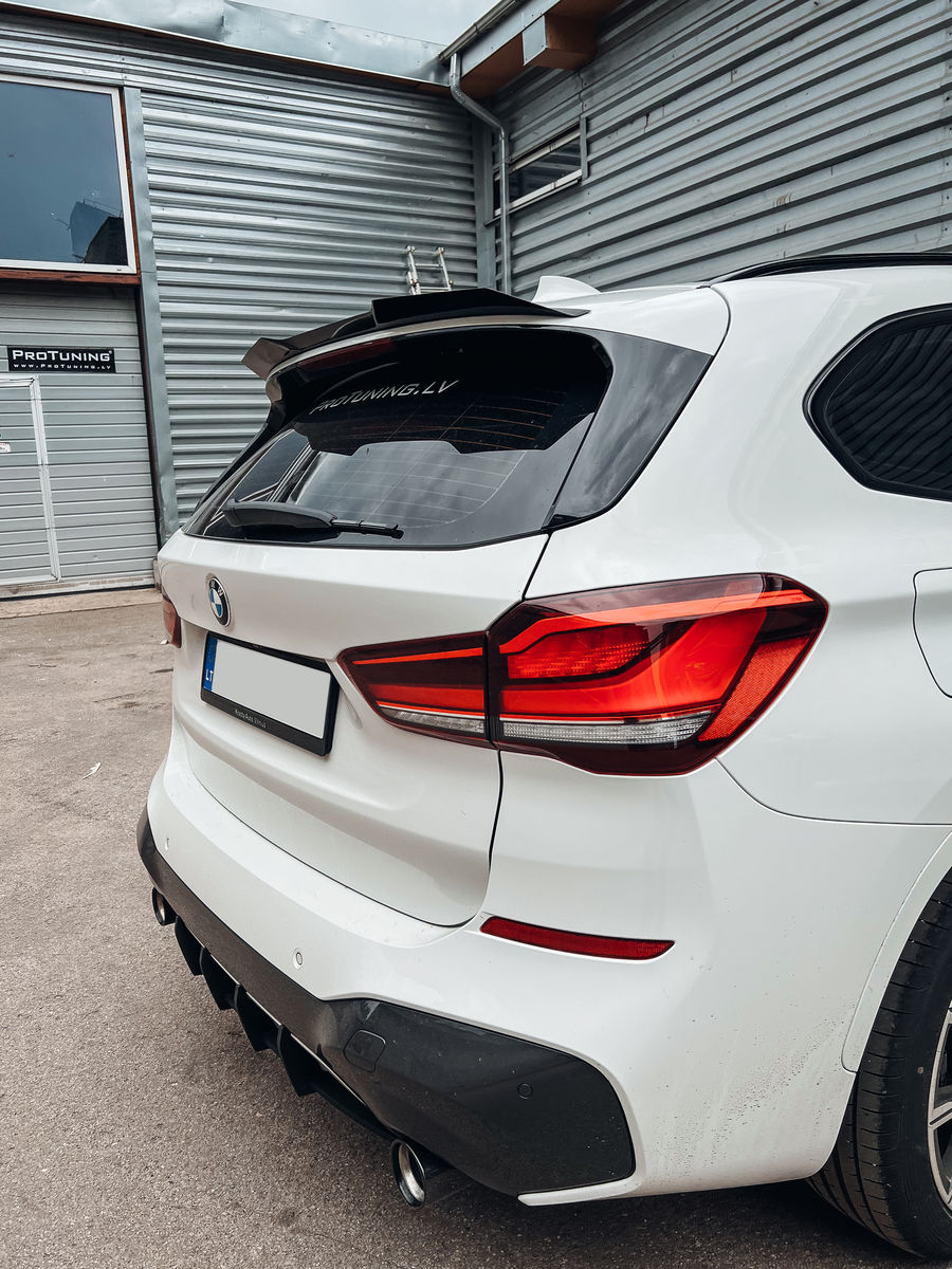 Performance Black Gloss Rear Roof Spoiler Wing lip For BMW X1 F48 in