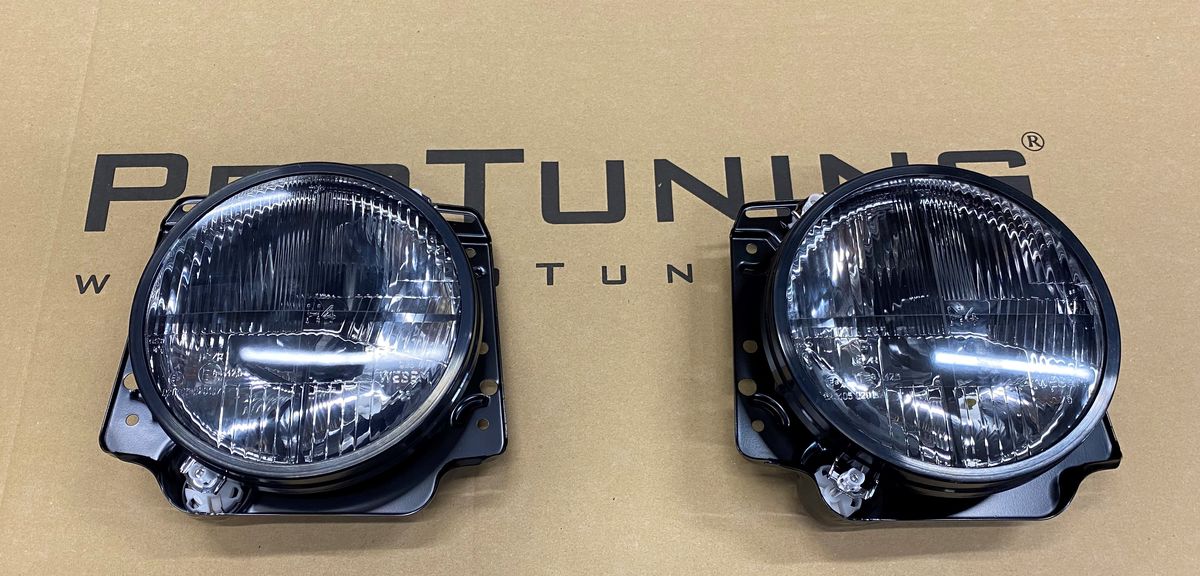 OE Look GTI 16V G60 Rallye Syncro US Headlights with Cross For VW Golf