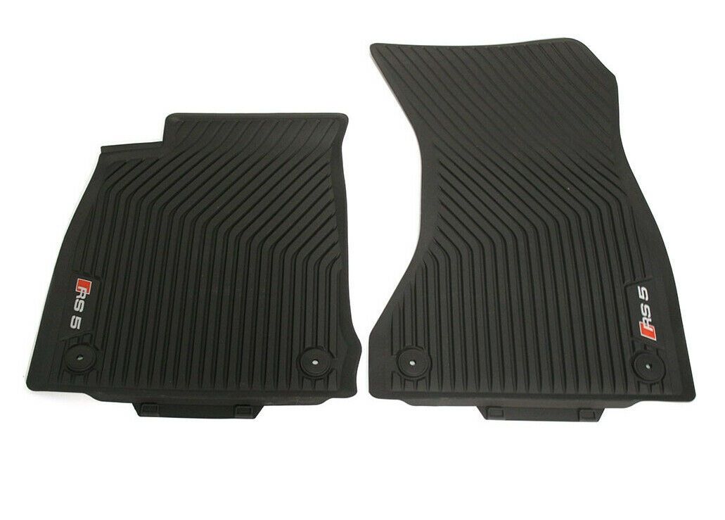 NEW GENUINE AUDI RS5 COUPE 2018 FRONT BLACK RUBBER ALL WEATHER FLOOR