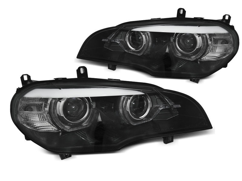 AE DRL LED BLACK AFS HID HEADLIGHTS FOR BMW X5 E70 0710 in Headlights