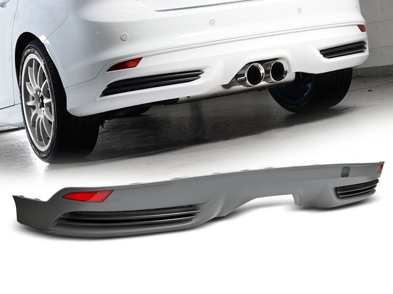 ST Style Rear bumper Diffuser For Ford Focus MK3 1114 Hatchback in