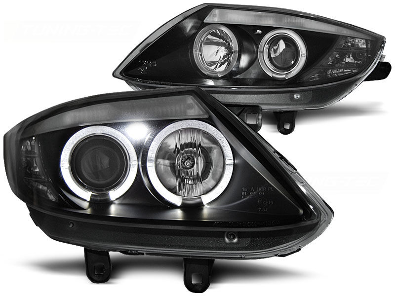 HEADLIGHTS ANGEL EYES BLACK fits BMW Z4 E85 E86 0208 in Headlights