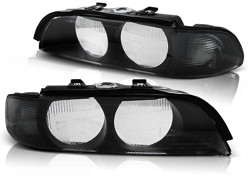 Halogen type Black Headlight lens covers For BMW E39 9500 Black