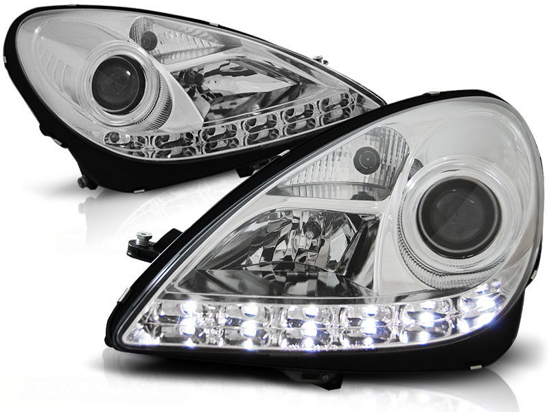 HEADLIGHTS DAYLIGHT CHROME fits MERCEDES R171 SLK 04-11 in Headlights ...