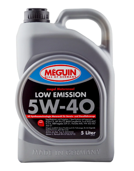 MEGUIN LOW EMISSION 5W-40 5 Liter in Liquids/ Fluids/ Chemistry - buy ...
