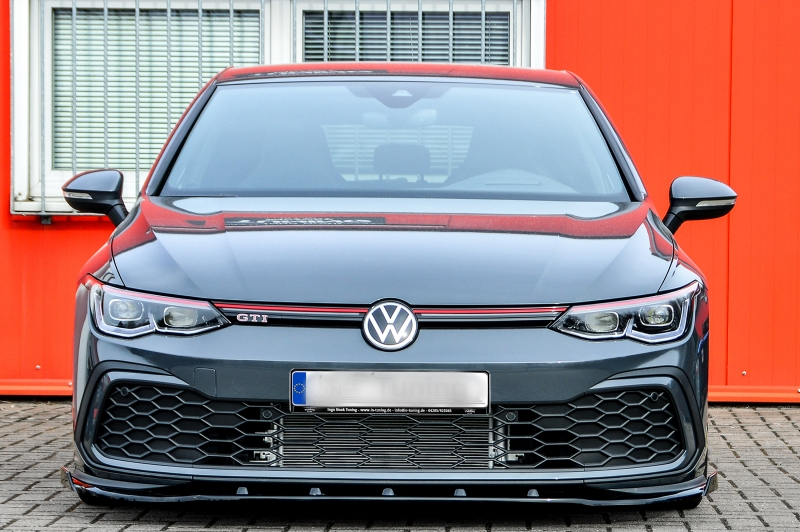 Front Bumper spoiler / skirt / valance with Wing For VW Golf 8 GTI 2020 ...