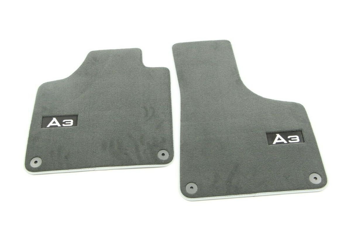 NEW GENUINE AUDI A3 0913 FRONT PREMIUM BLACK TEXTILE FLOOR MATS LHD 8P1061275PMNO in Carpets