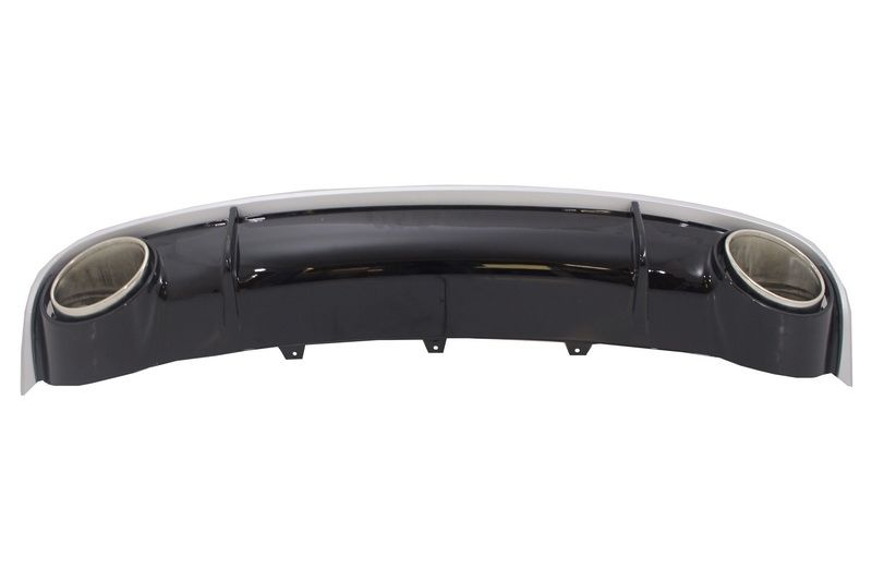 Rear Bumper Diffuser & Exhaust Tips RS4 Design For A4 B8 0711 in