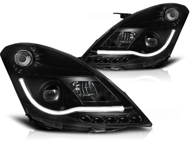 SWIFT IV 10 TUBE LIGHT BLACK in Headlights buy best tuning parts in