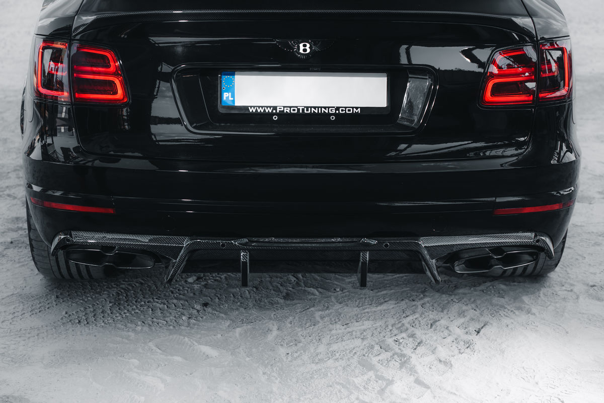 Speed S Carbon fibre rear bumper diffuser valance for BENTLEY BENTAYGA