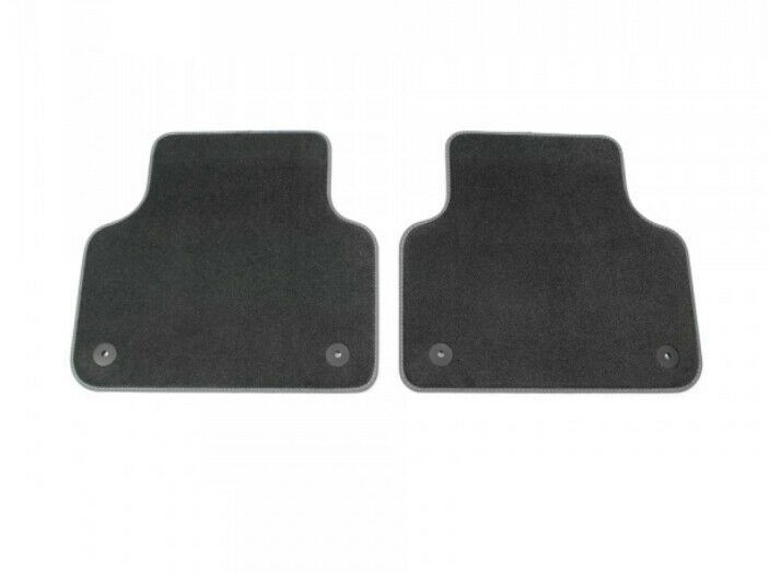 NEW GENUINE AUDI Q8 RSQ8 2019 REAR PREMIUM BLACK TEXTILE FLOOR MATS