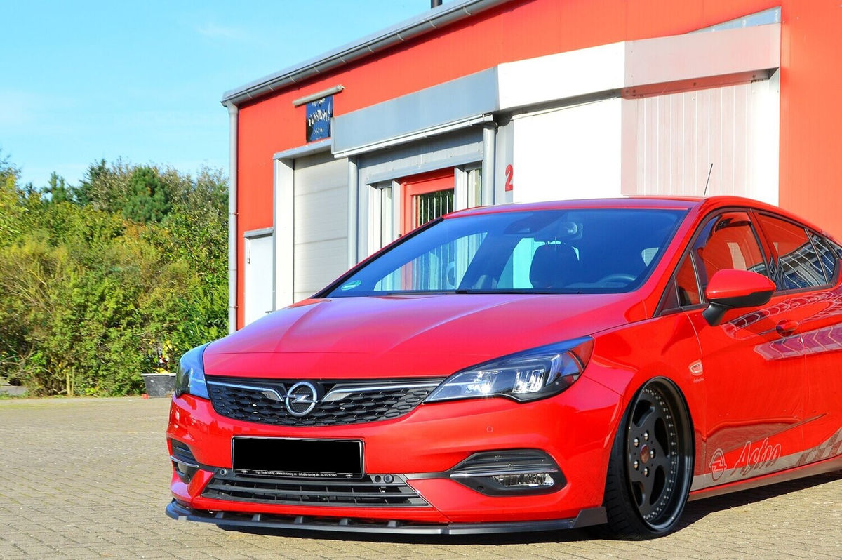Opel Astra K Tuning Shop?form=MG0AV3 - Black Gloss Front Bumper spoiler / skirt / valance with Wing For Opel