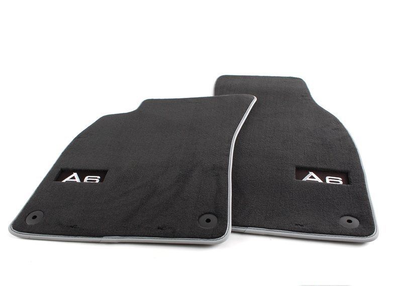 NEW GENUINE AUDI A6 0911 FRONT PREMIUM BLACK TEXTILE FLOOR MATS LHD 4F1061275PMNO in Carpets