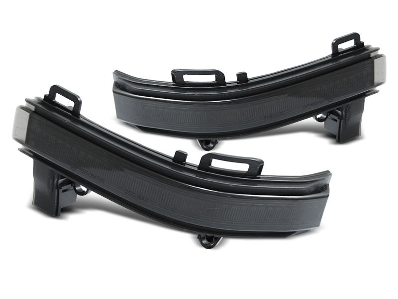 Black Smoked LED SEQ mirror side markers repeaters For VW Crafter MK2