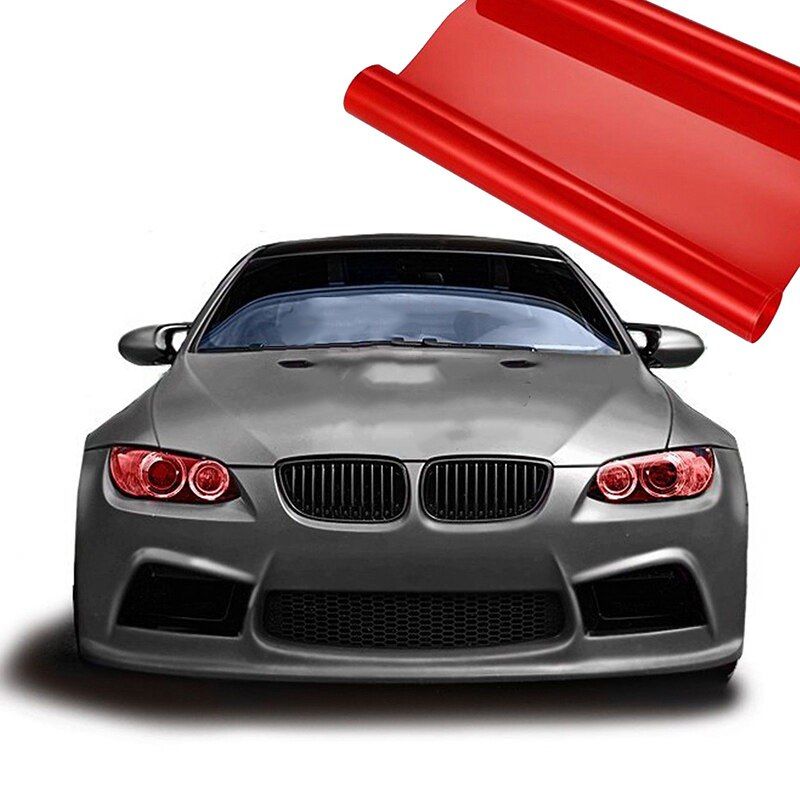 Universal Styling Tinting Film for Headlights and Taillights RED