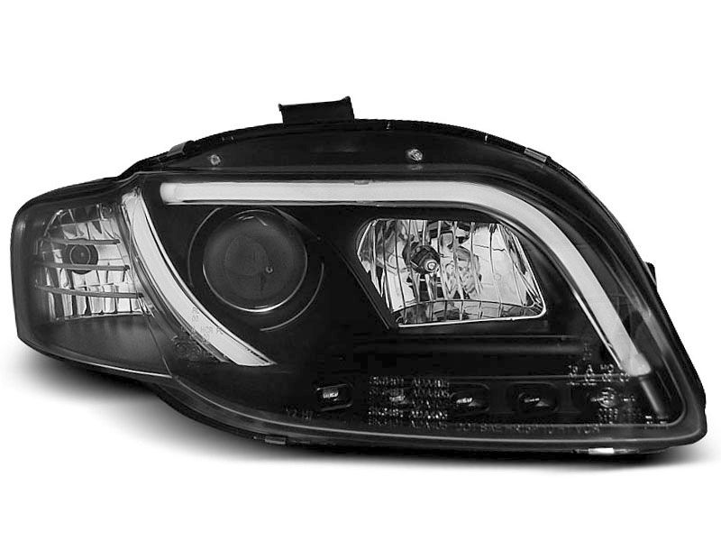 A4 B7 04-08 Black/ Lens/ LED Daytime running light black Osram Xenaric ...