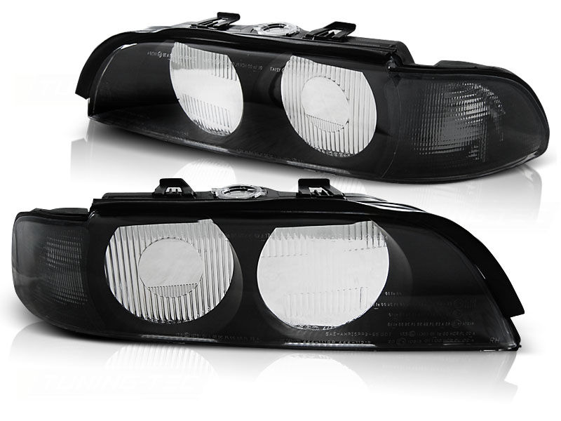 Xenon type Black Headlight lens covers For BMW E39 9500 Black