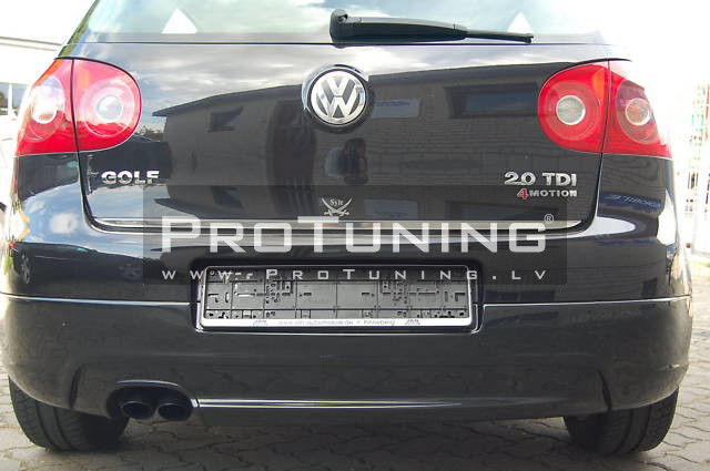 Golf V rear bumper diffuser GTI EDITION 30 With silencer hole in ...