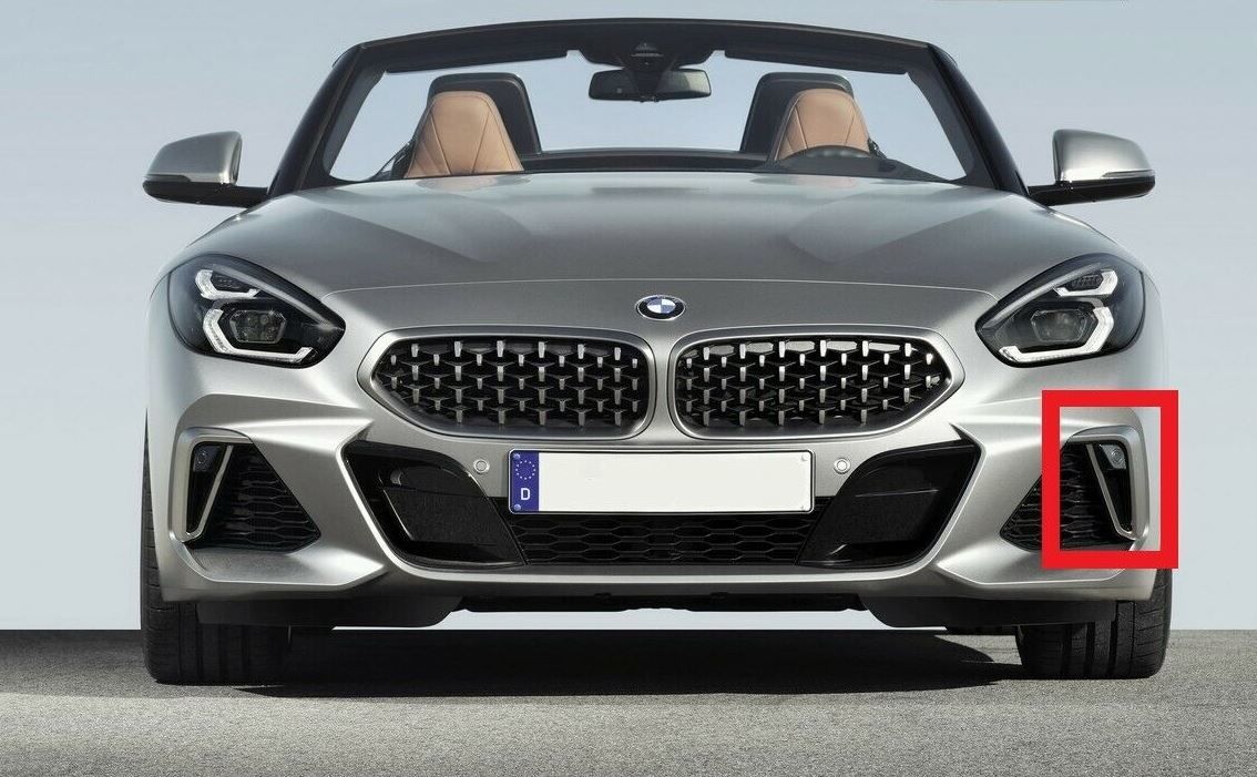 NEW GENUINE BMW Z4 G29 FRONT M SPORT BUMPER TRIM ON GRILL LEFT N/S ...