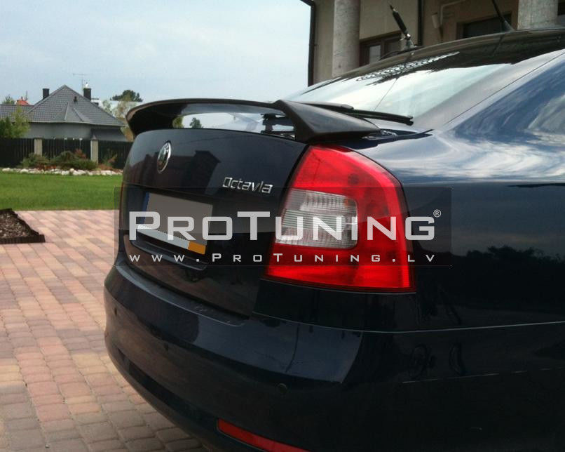 Octavia Spoiler RS Look Rear door spoiler For Octavia II MK2 1Z 04-13 HB/Saloon in ...