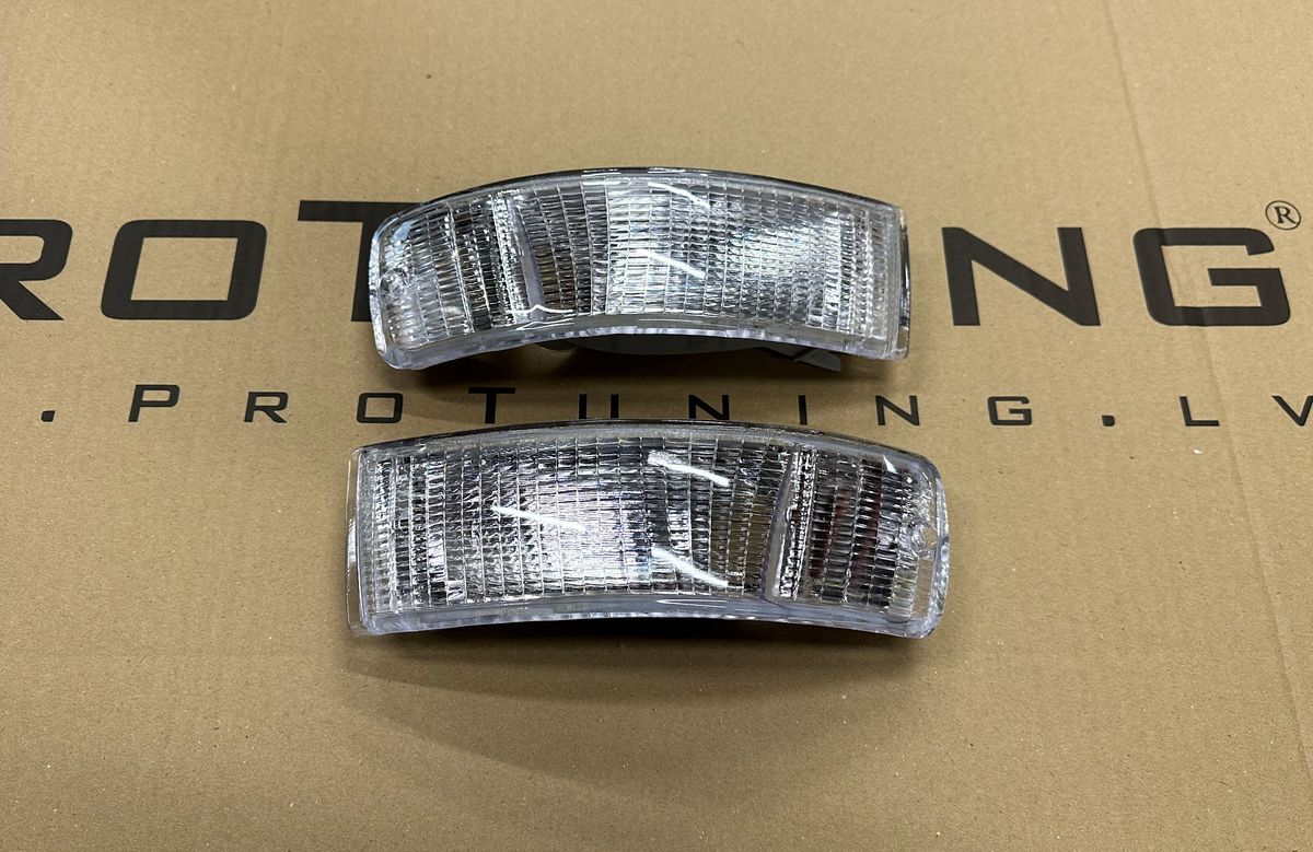 Chrome Clear Front Bumper Turn Signals & Indicators For VW Corado 88-95 – Crystal Look, Direct Fit