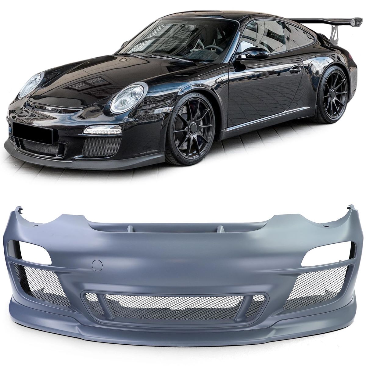 GT3 Look Front bumper for Porsche 911 (997) 04-08 PreFacelift - ABS in ...