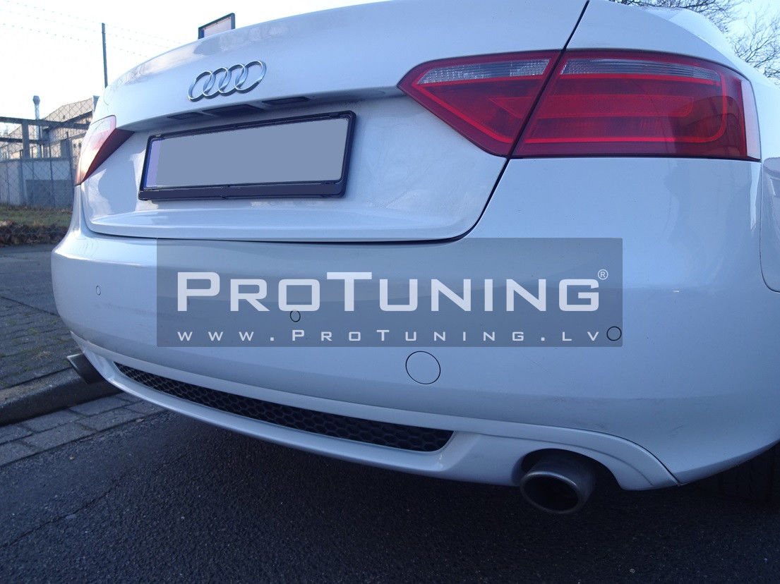 SLine Rear Bumper Diffuser (exhaust on both sides) For A5 Coupe 0711